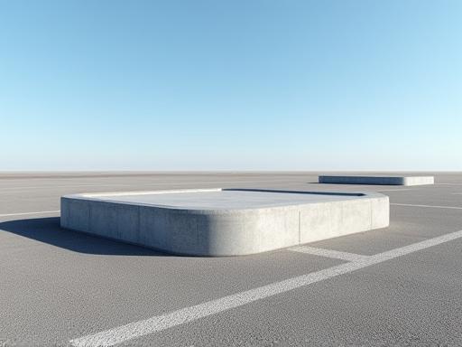 Betonsockel für Verkehrsleitsysteme oder Beschilderung